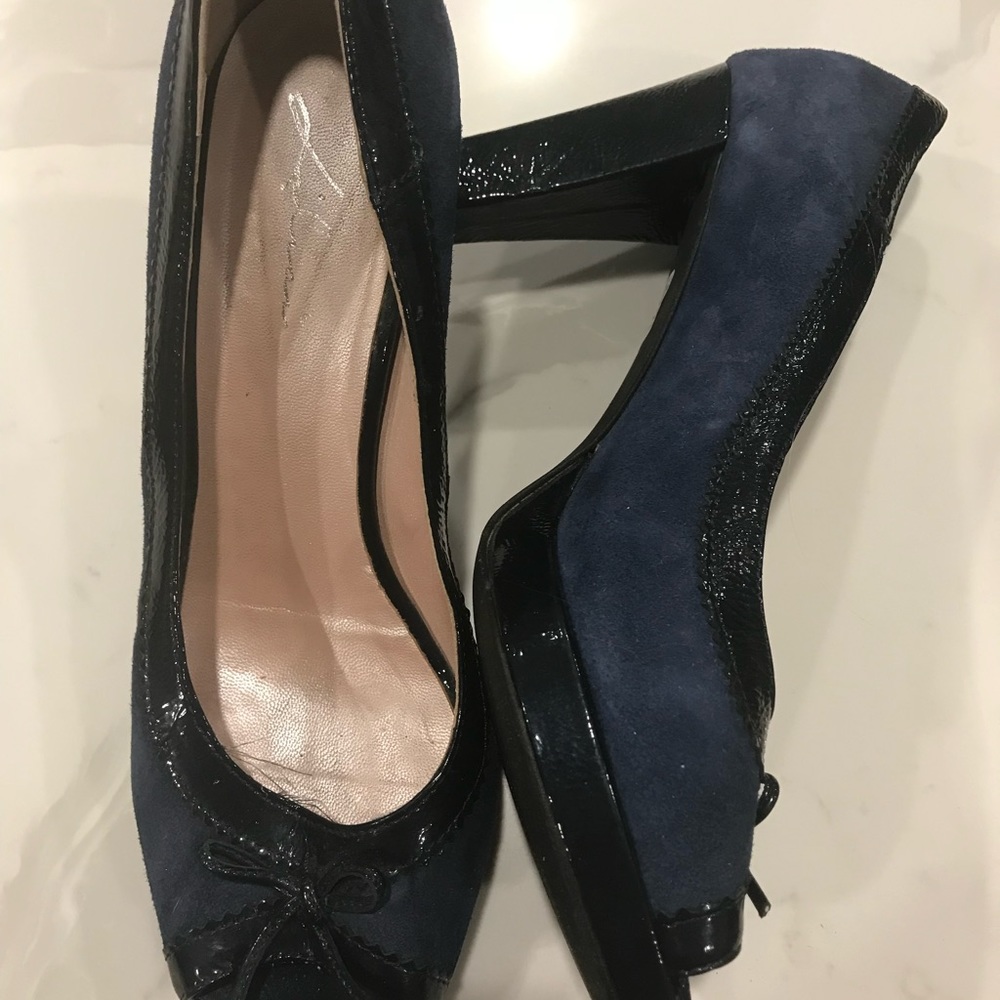 Made in Italy size 39 high heels - blue and black